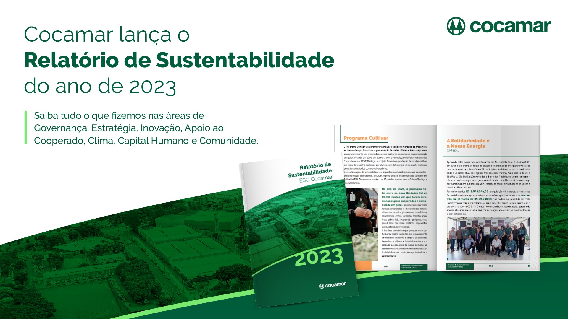 Cocamar publica o seu Relatório de Sustentabilidade ESG 